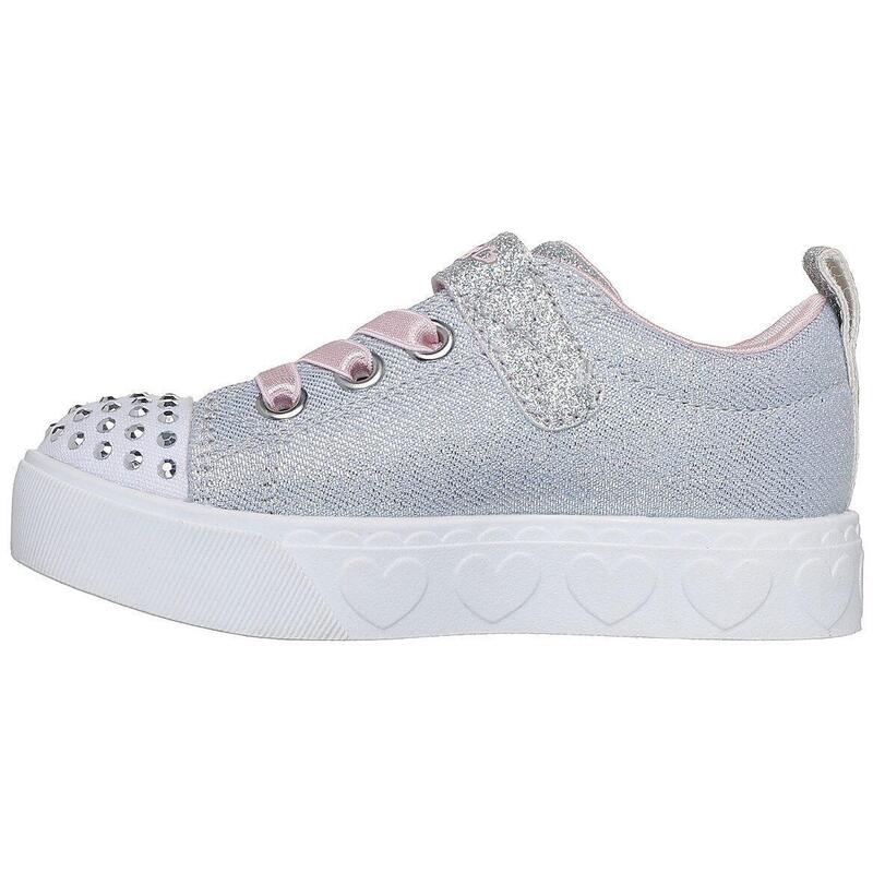 Pantofi sport copii Skechers Heart Steps - Shimmer Sweetie, Gri