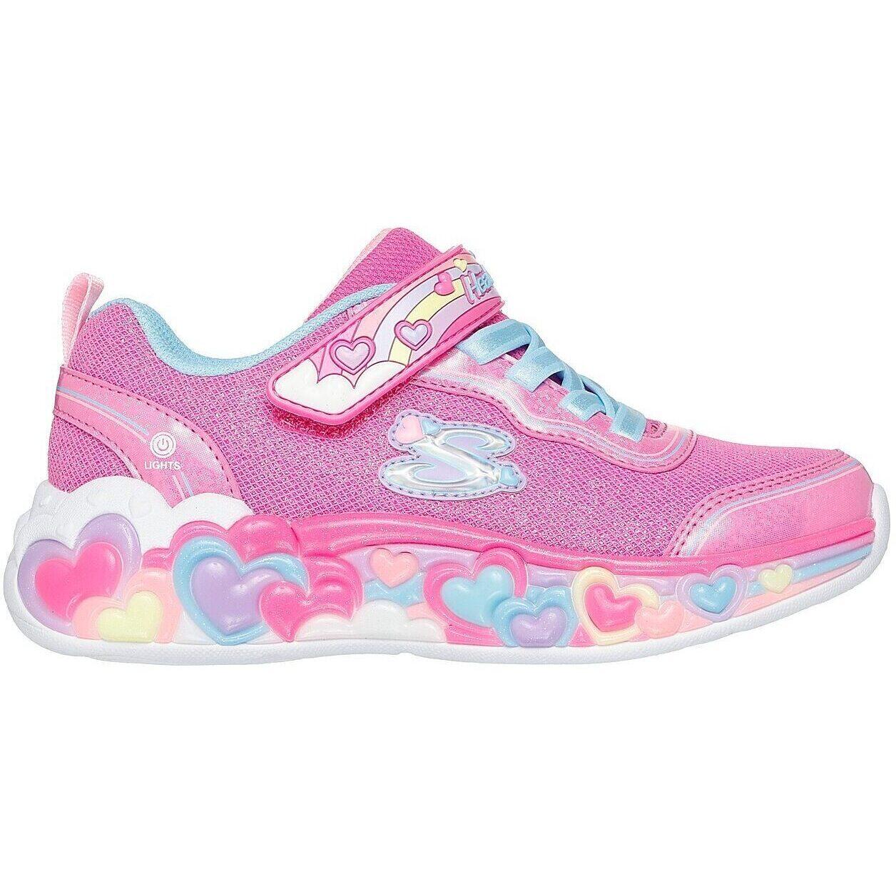 Baskets Skechers S Lights-eternal Heart Lights, Rose, Enfants 3/5