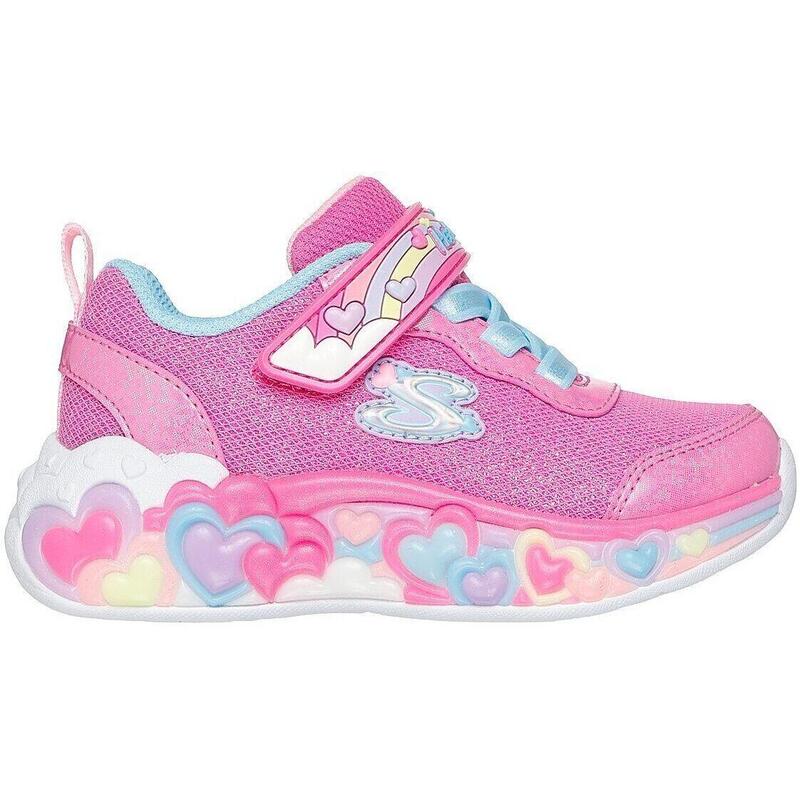 Pantofi sport copii Skechers S Lights-eternal Heart Light, Roz