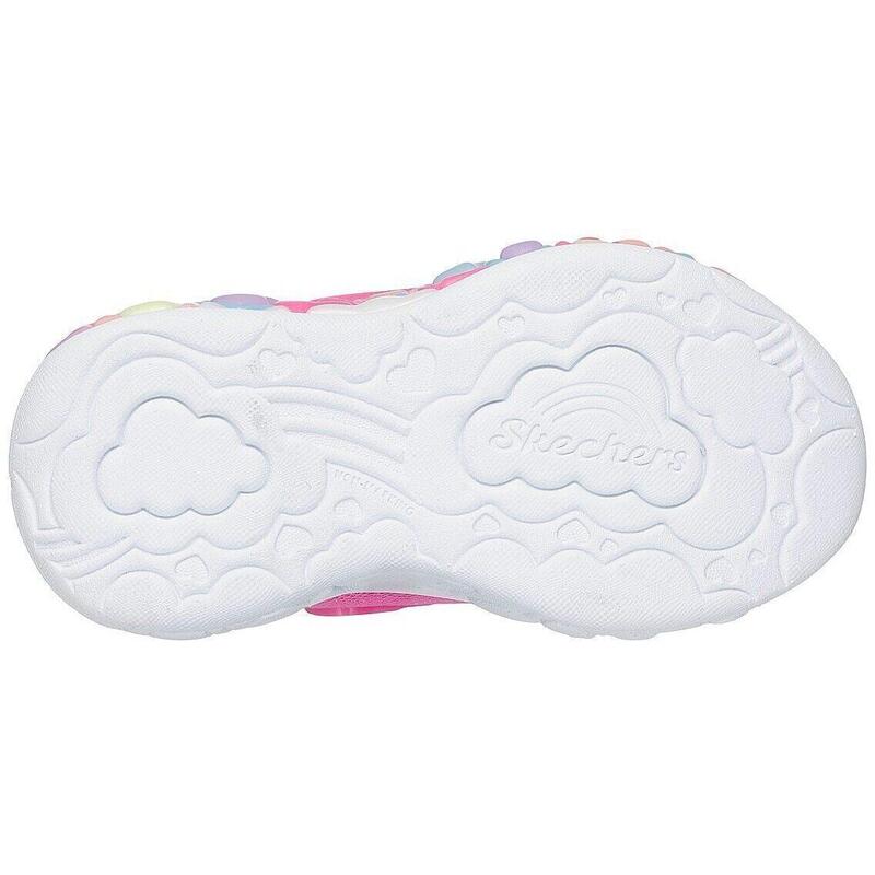 Pantofi sport copii Skechers S Lights-eternal Heart Light, Roz