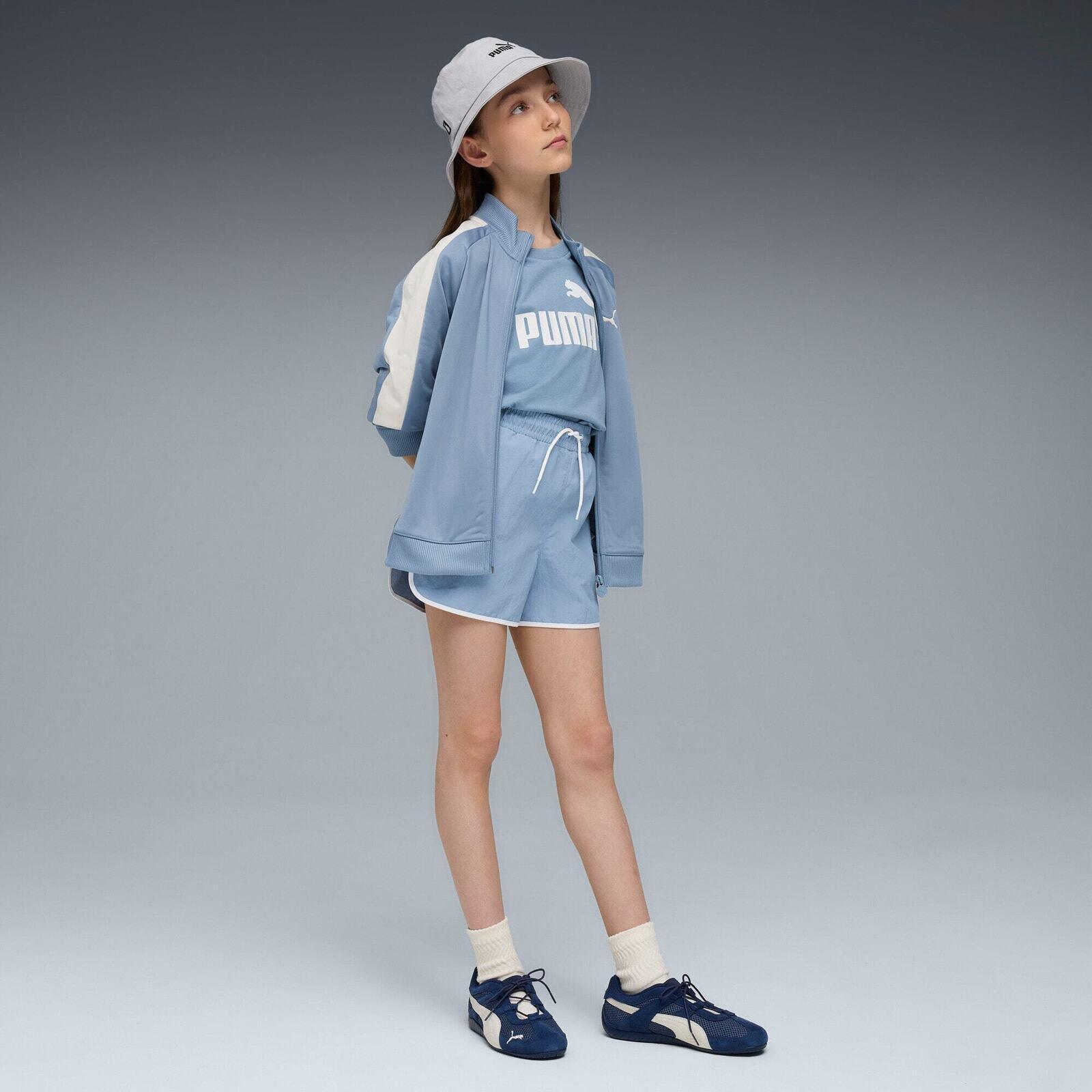 T-shirt Puma Ess No. 1 Logo Tee G, Bleu, Enfants 3/5