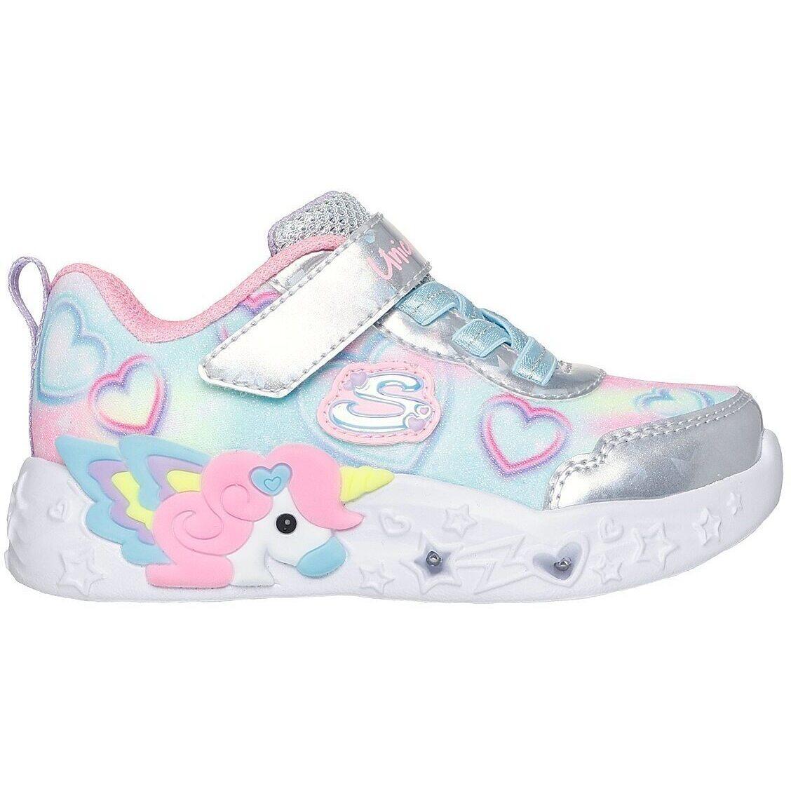 Calçado Skechers S Lights-unicorn Charmer-lil, Multicolorido, Crianças 3/5