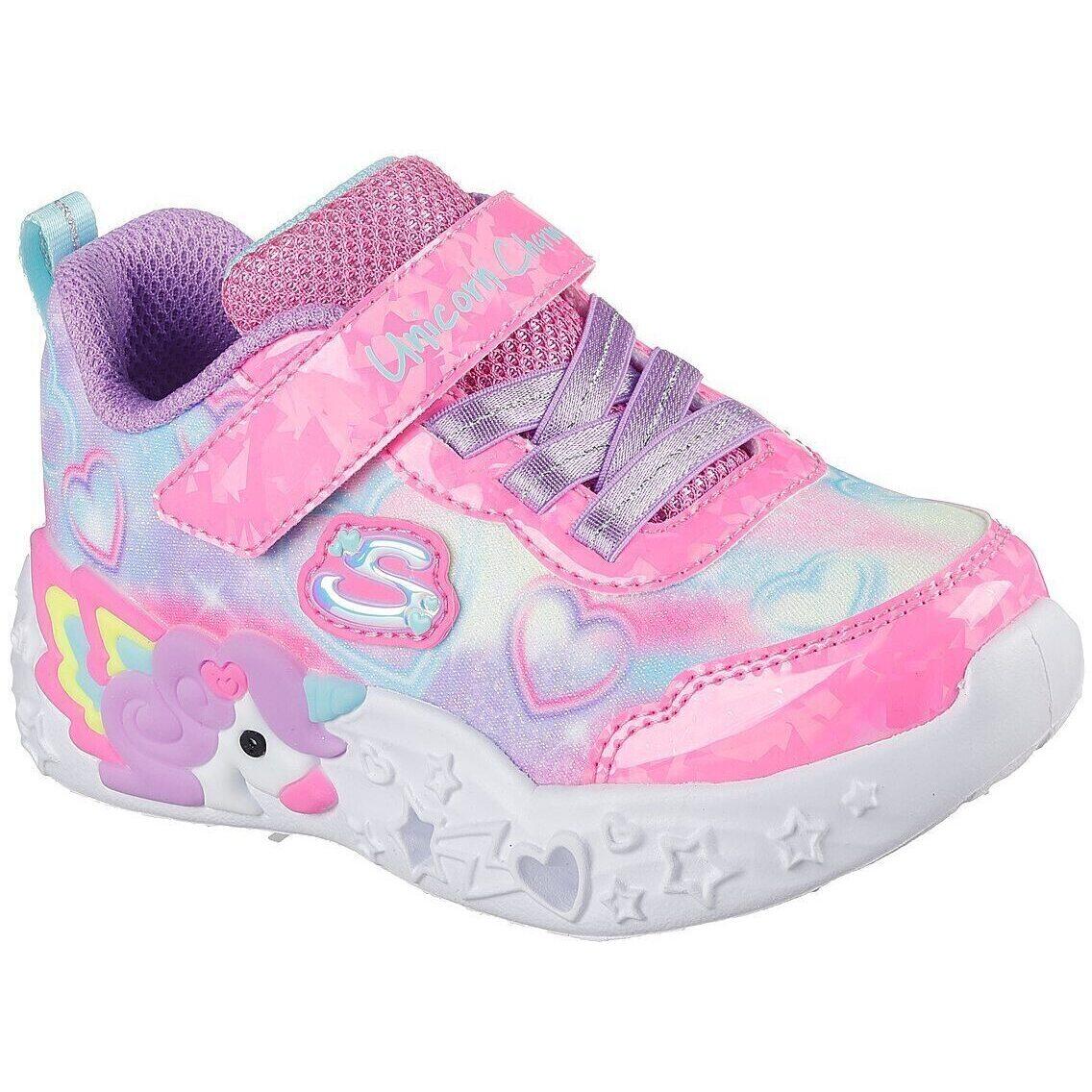 Skechers - Baskets Skechers S Lights-unicorn Charmer-lil, Rose, Enfants - Chaussures De Sport - Rose - Decathlon