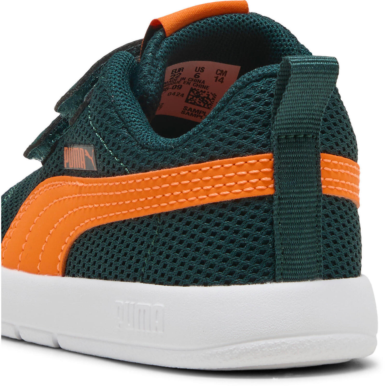 Calçado Puma Courtflex V3 Mesh Inf Clyde Royal-puma W, Verde, Crianças 5/5