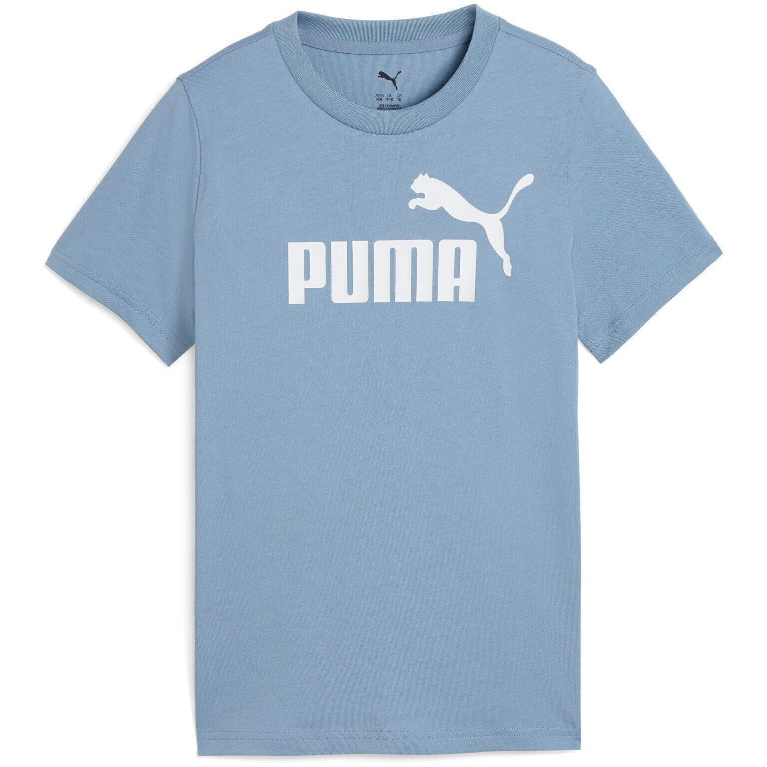 T-shirt Puma Ess No. 1 Logo Tee G, Bleu, Enfants 5/5