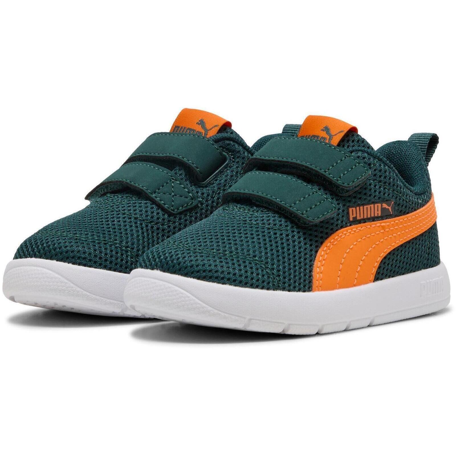 Calçado Puma Courtflex V3 Mesh Inf Clyde Royal-puma W, Verde, Crianças 4/5