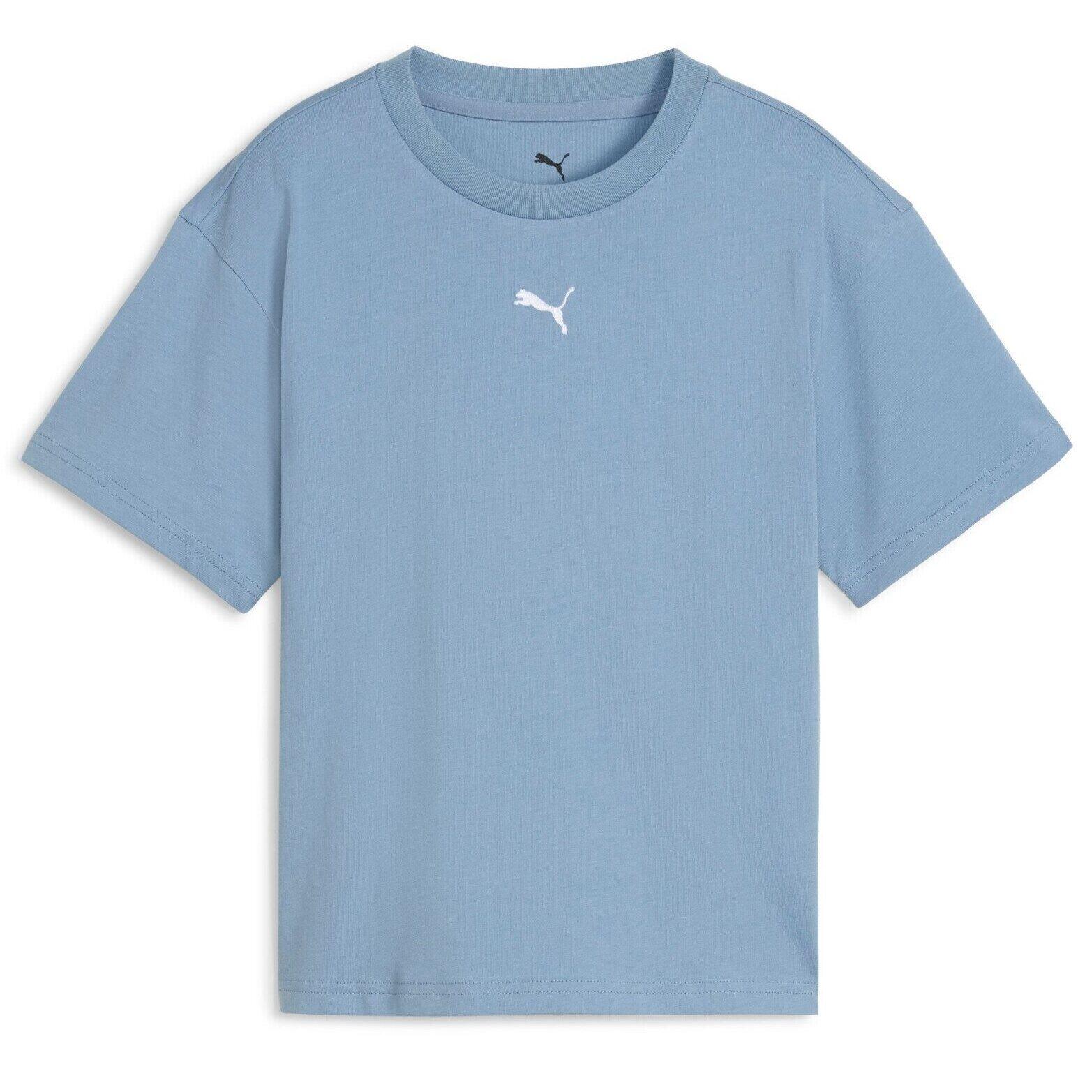 Maglietta Puma Ess Boxy Tee G Cool Blue, Blu, Bambini 5/5