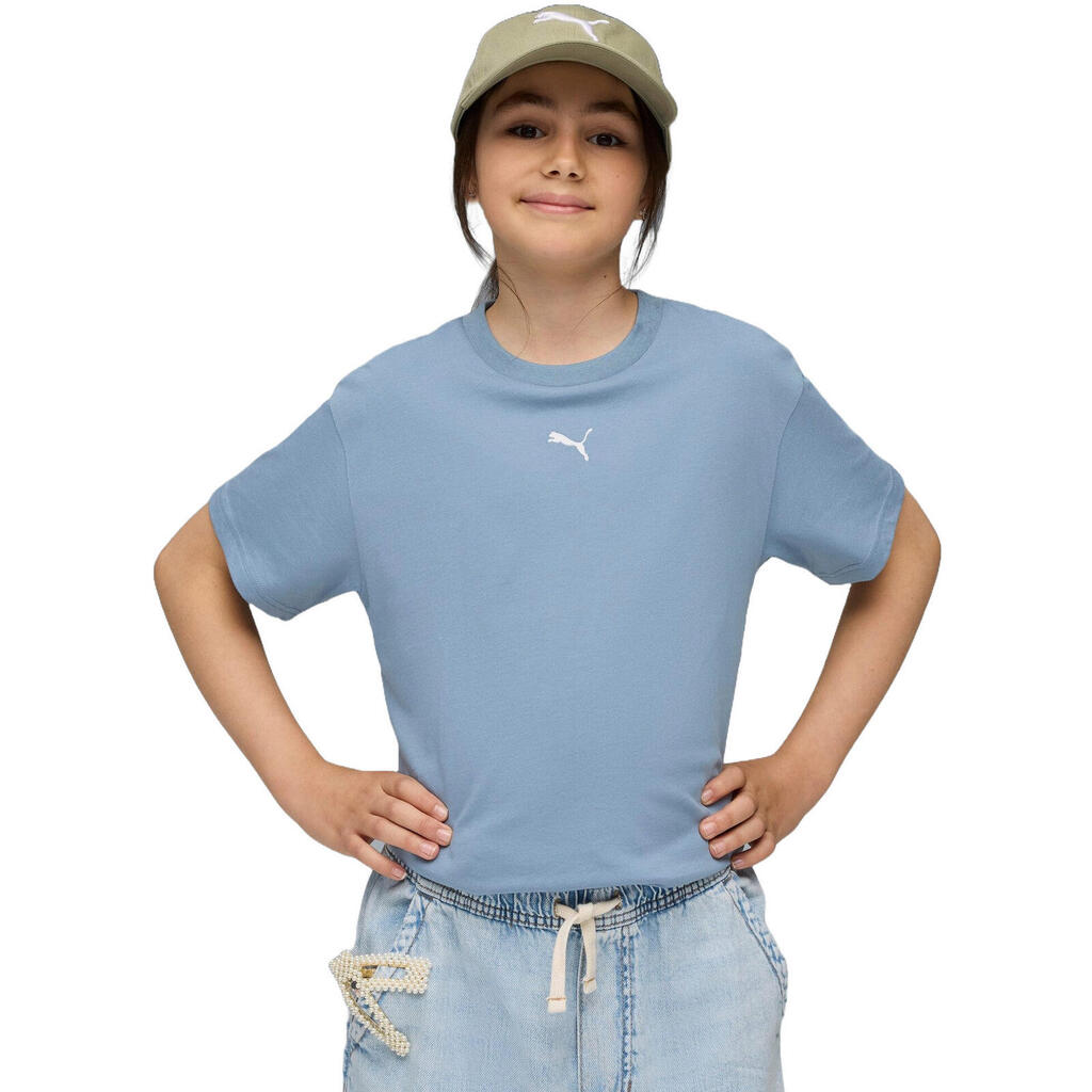 Тениска Puma Ess Boxy Tee G Cool Blue, Син, Деца