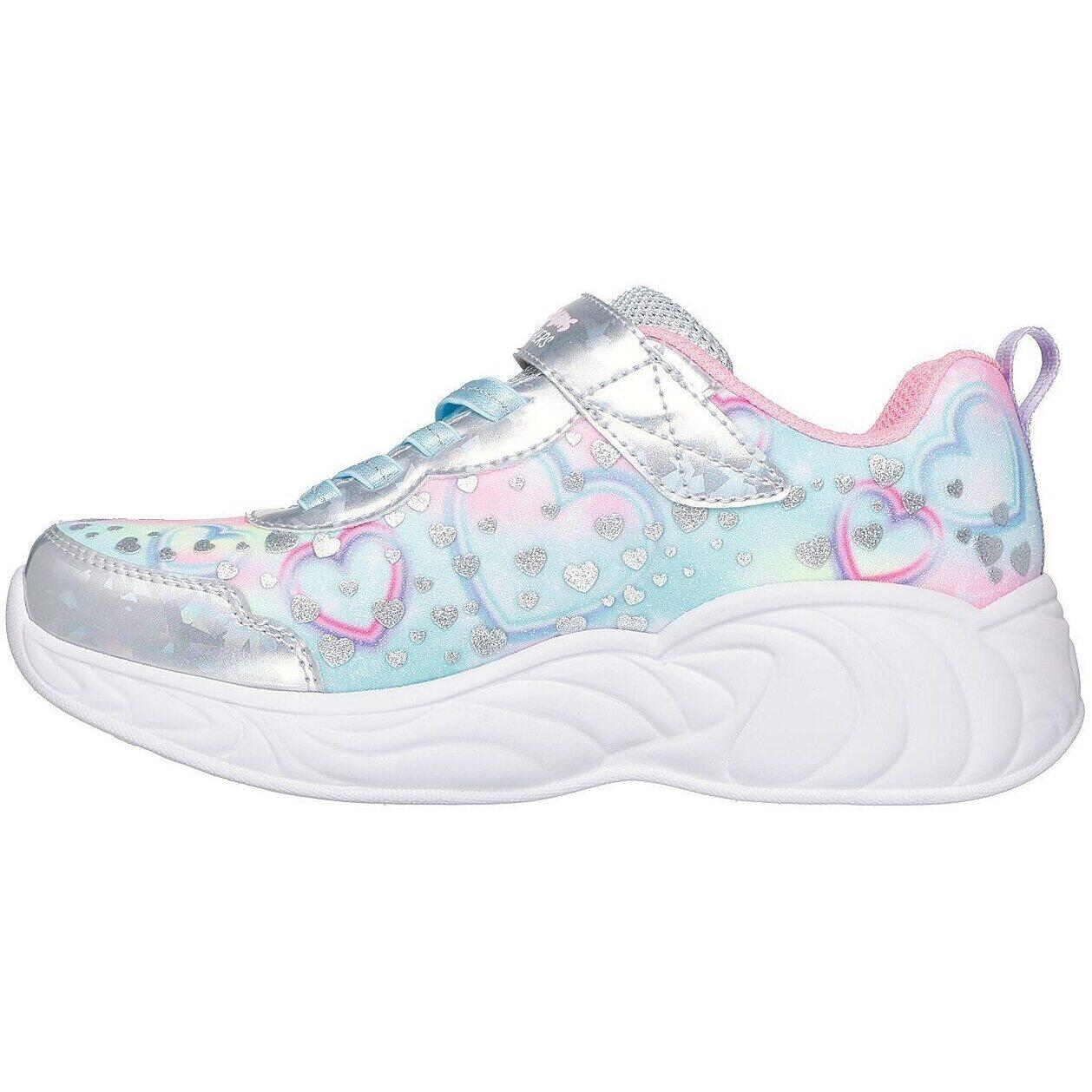 Calçado Skechers S Lights-unicorn Dreams-hear, Multicolorido, Crianças 5/5