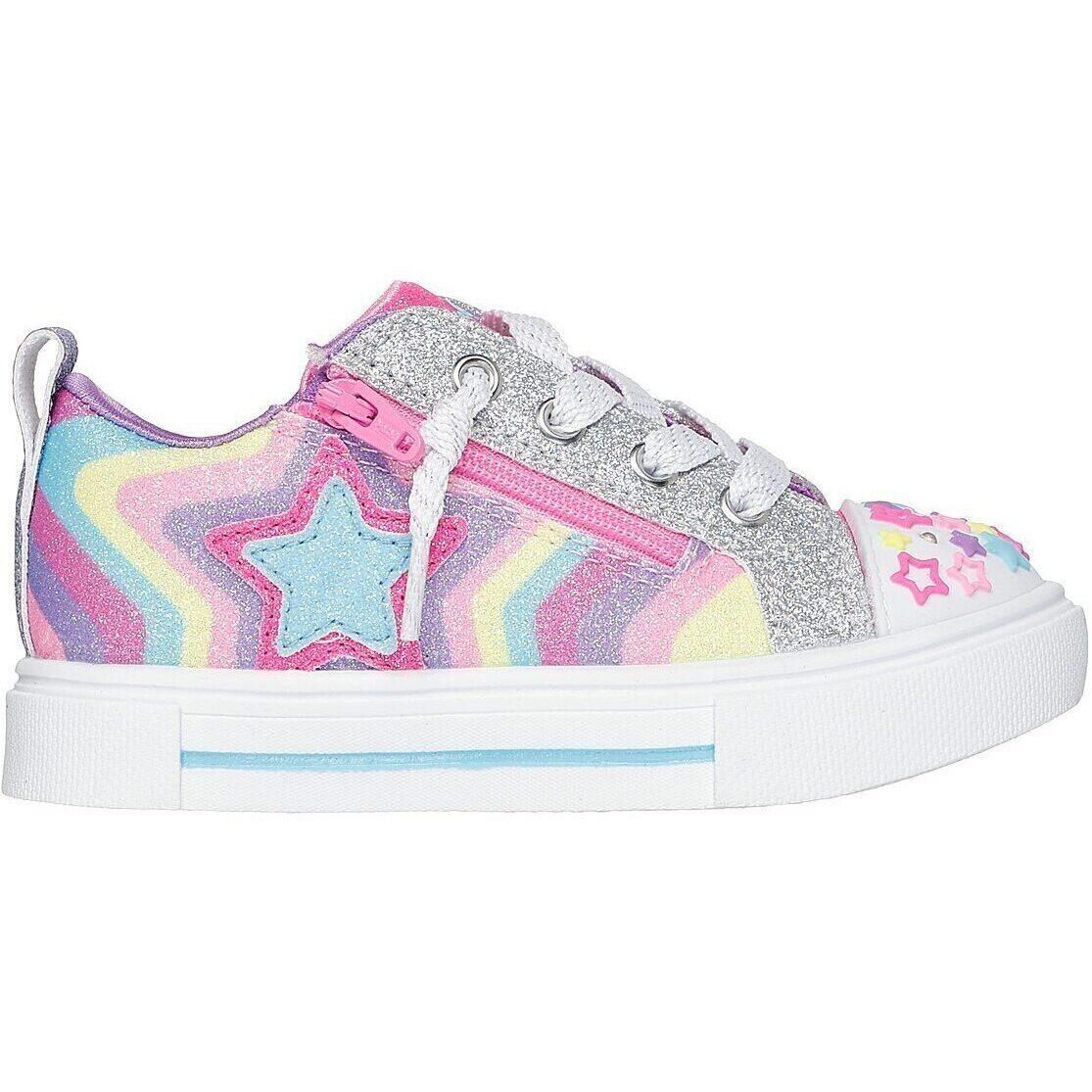 Calçado Skechers S Lights-twinkle Sparks-cosmi, Multicolorido, Crianças 3/4