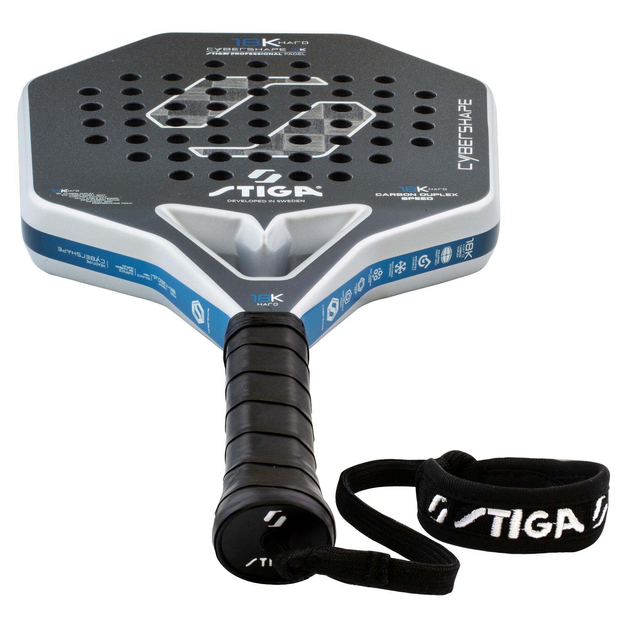 STIGA Raqueta de pádel 18K Hard 2 Cybershape 6/6