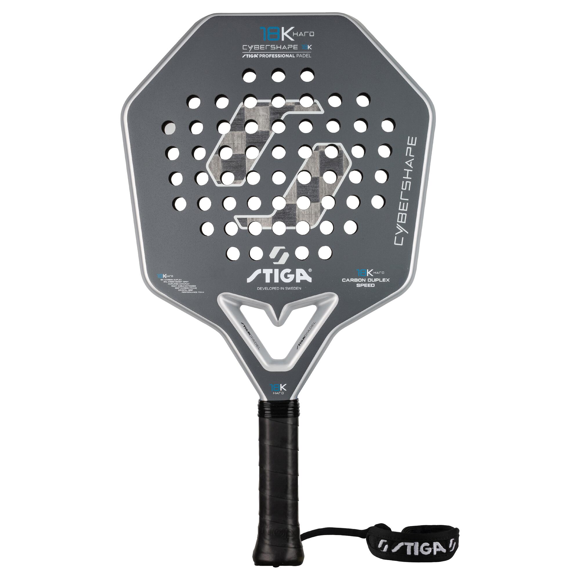 STIGA Raqueta de pádel 18K Hard 2 Cybershape 4/6