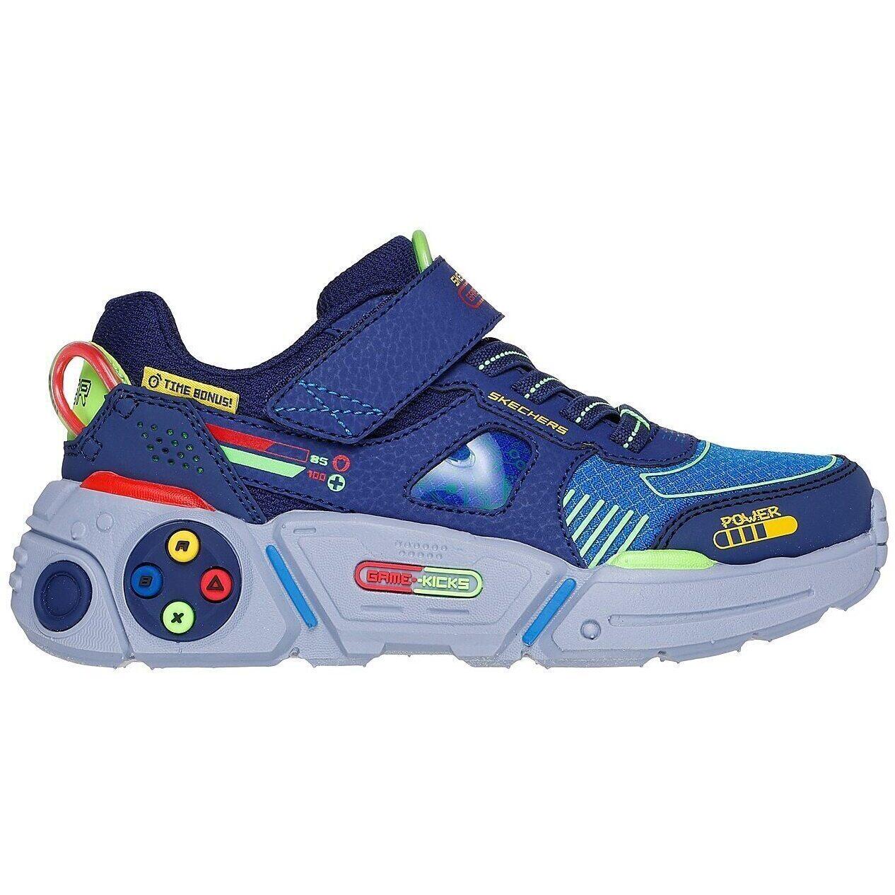 Baskets Skechers Gametronix 2.0, Bleu, Enfants 3/5