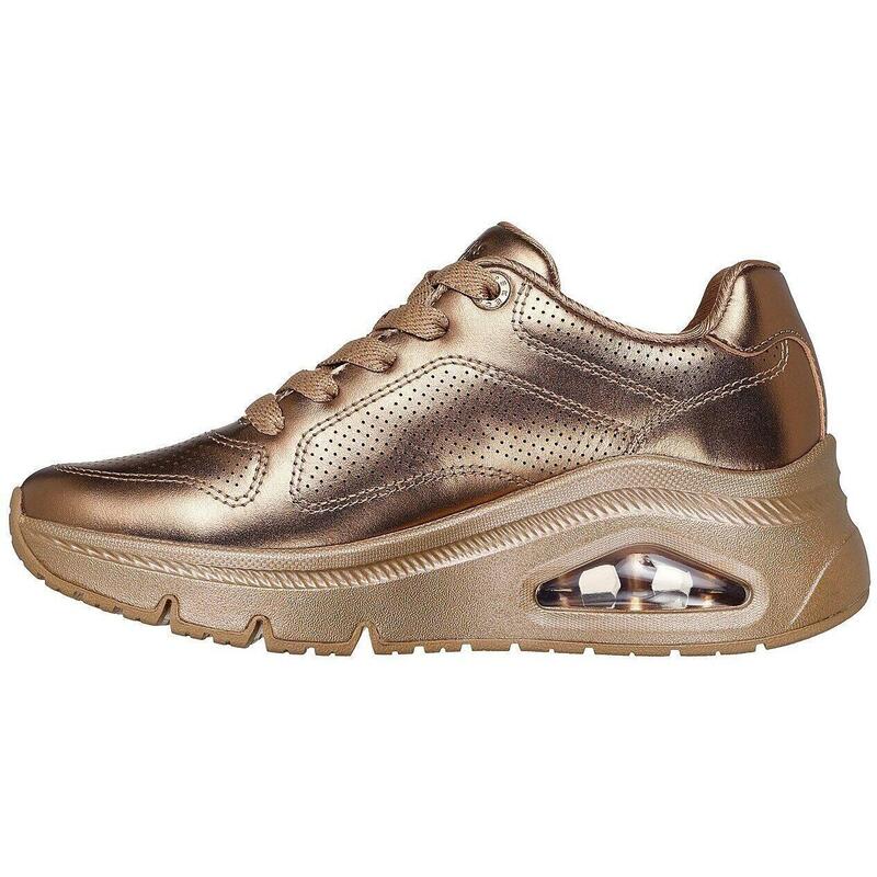 Pantofi sport femei Skechers Uno Icon - Lustrous Air, Maro