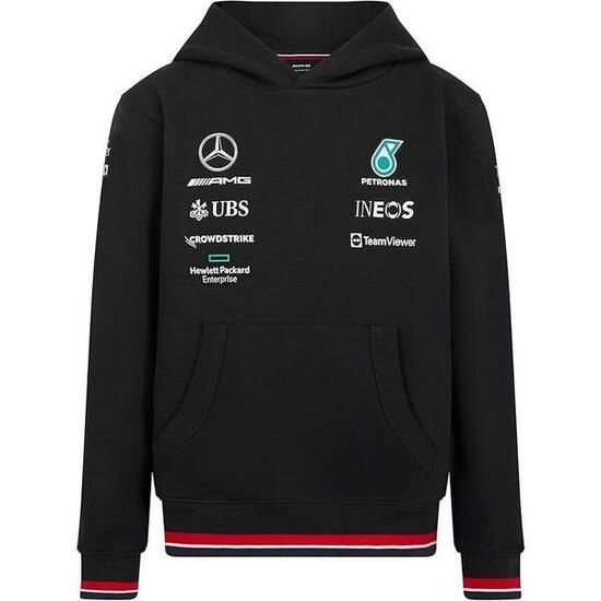 Capot Mercedes Jr Map F1 Rp Hooded Sweat, Noir, Enfants