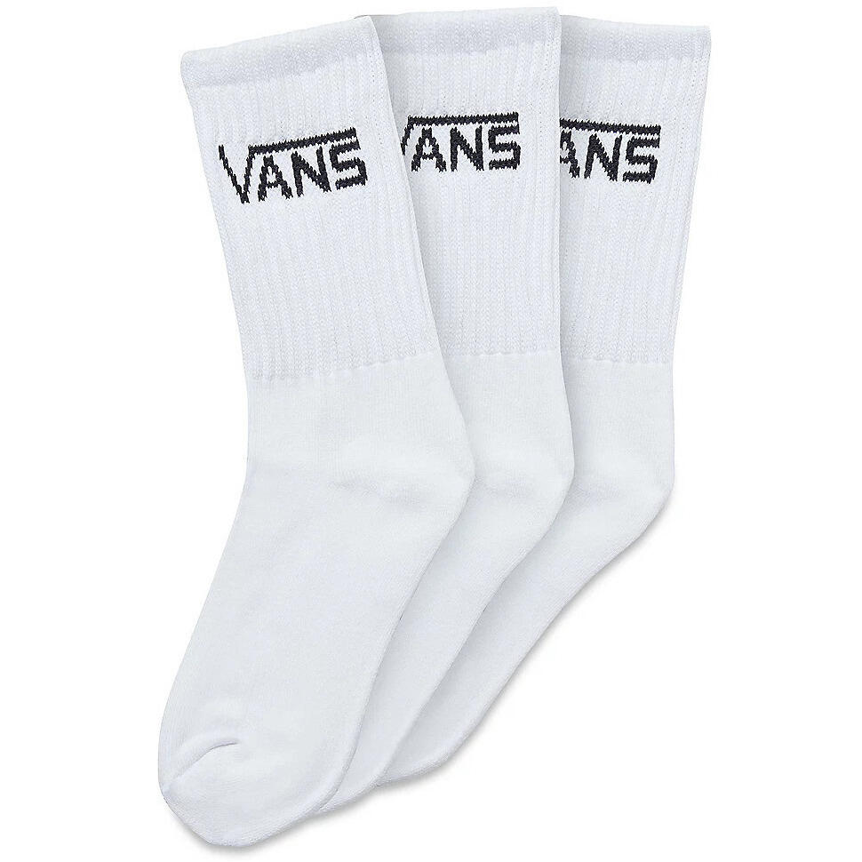 SOCKS Vans Classic Crew 3 Pair Pack, White, Kids