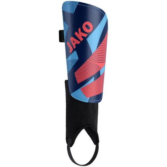 Jako River Classic Protège-tibias - Bleu ciel / Navy / Corail