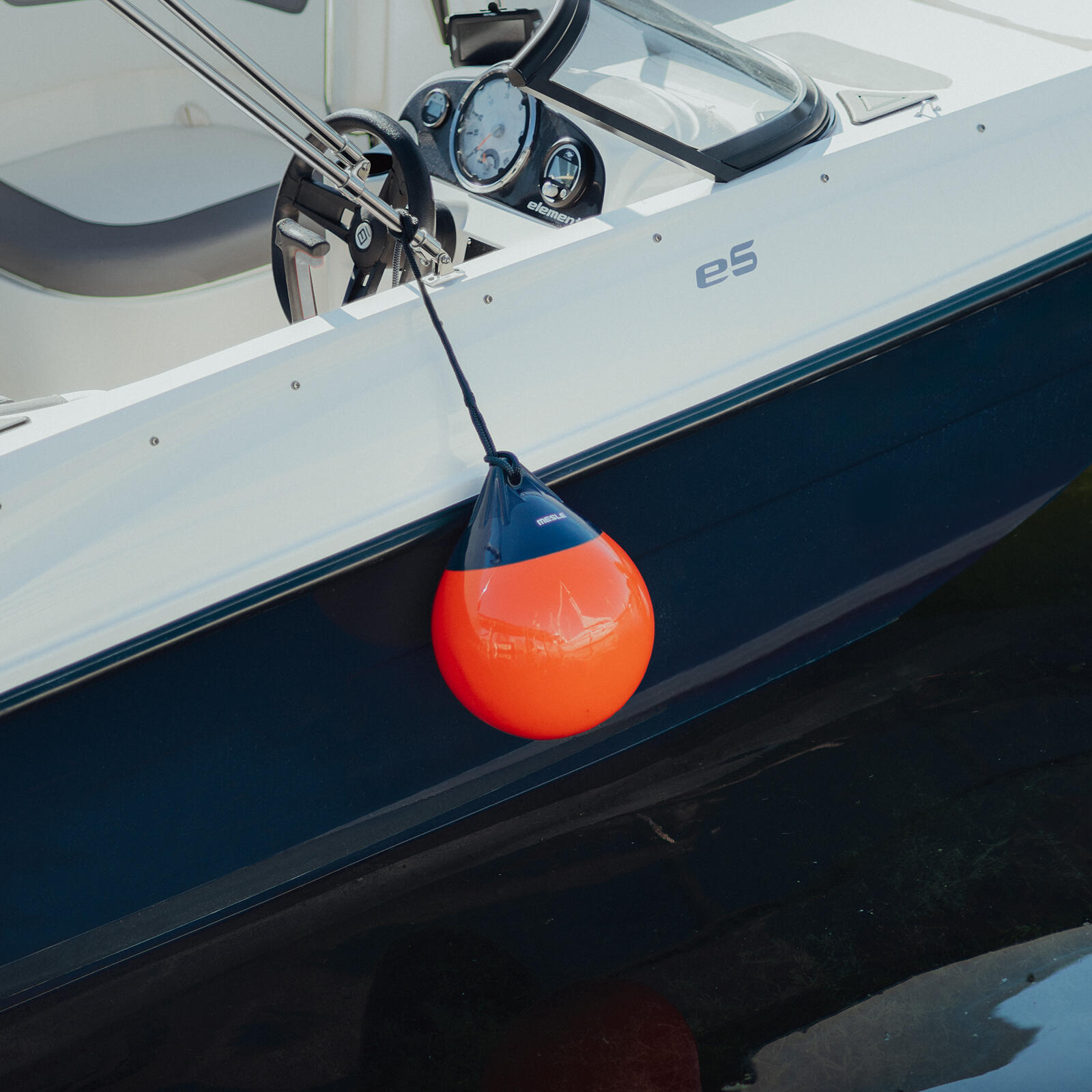 Pare-Battage Globe Lot de 2 ø 30 cm Bouée de Protection Bateau orange 2/4
