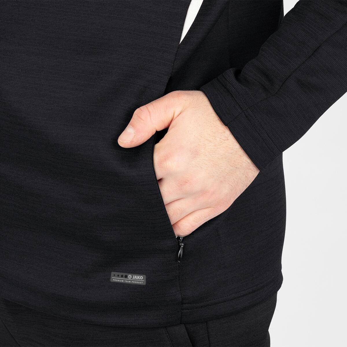Jas Jako Challenge Zwart Gemêleerd / Wit 5/8