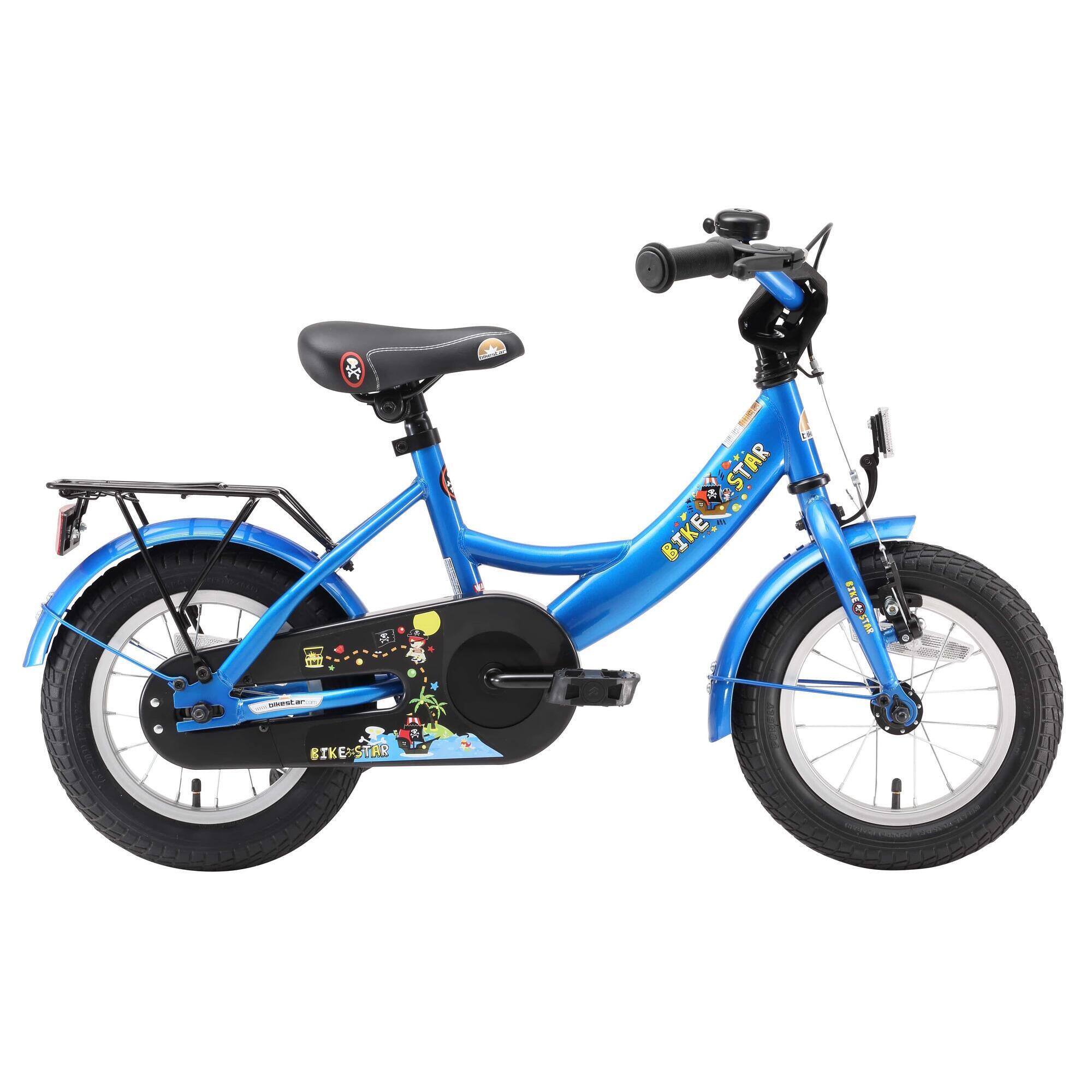 Bikestar - Vélo Enfant 12 Pouces À Partir De 3 - 5 Ans, Vtc Classic - Vélo Enfant - Bleu - 12" - Decathlon