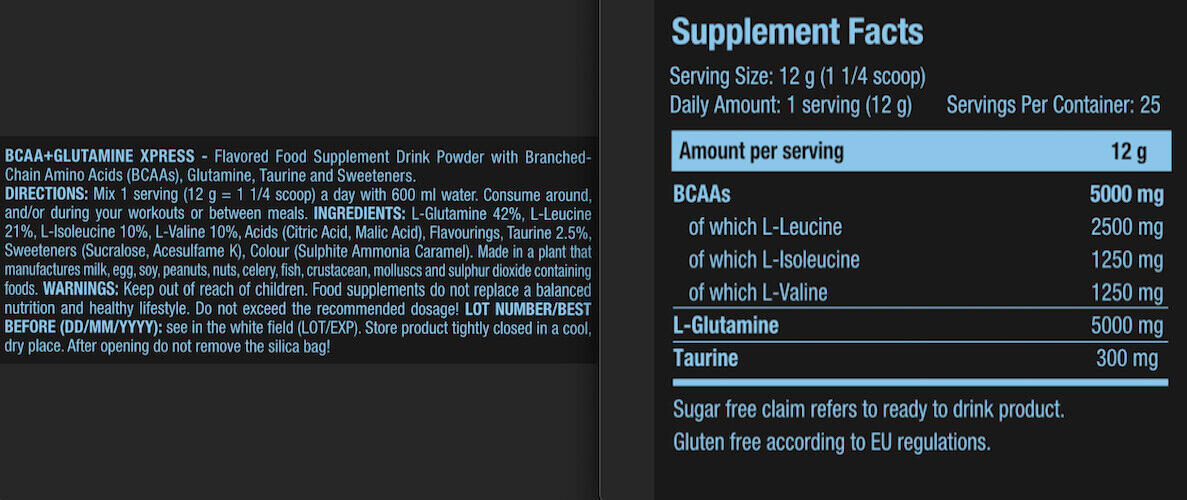 BCAA/Glutamine - BCAA + Glutamine Xpress - Thé Glacé Long Island 3/3