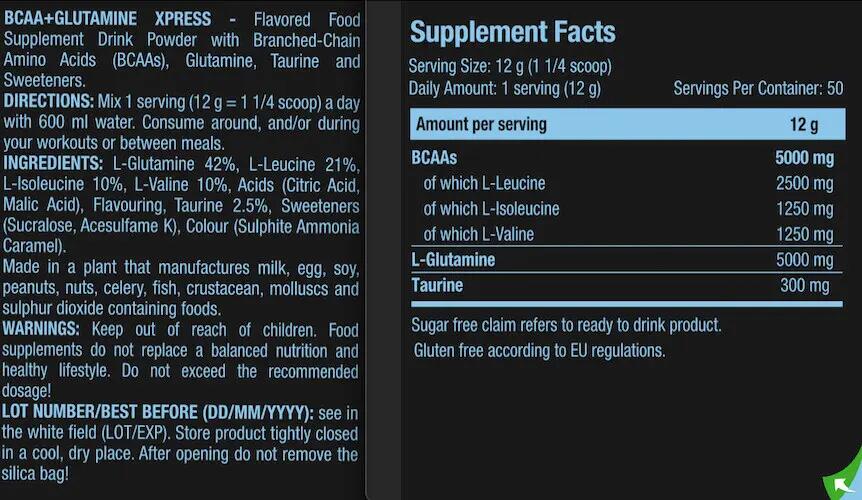 Bcaa - Bcaa + Glutamin Xpress (600 G) - Apple 3/3