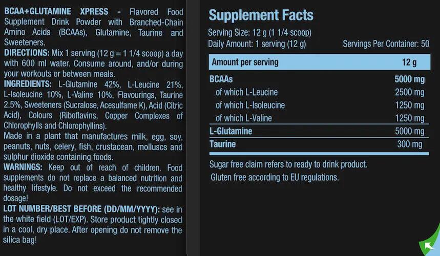 Bcaa - Bcaa + Glutamin Xpress (600 G) - Bubble Gum 3/3