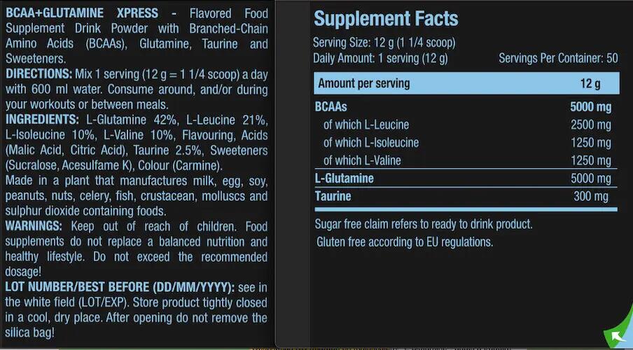 Bcaa - Bcaa + Glutamin Xpress (600 G) - Wassermelone 3/3