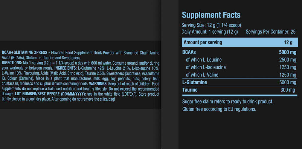 BCAA/Glutamine - BCAA + Glutamine Xpress - Pastèque 3/3