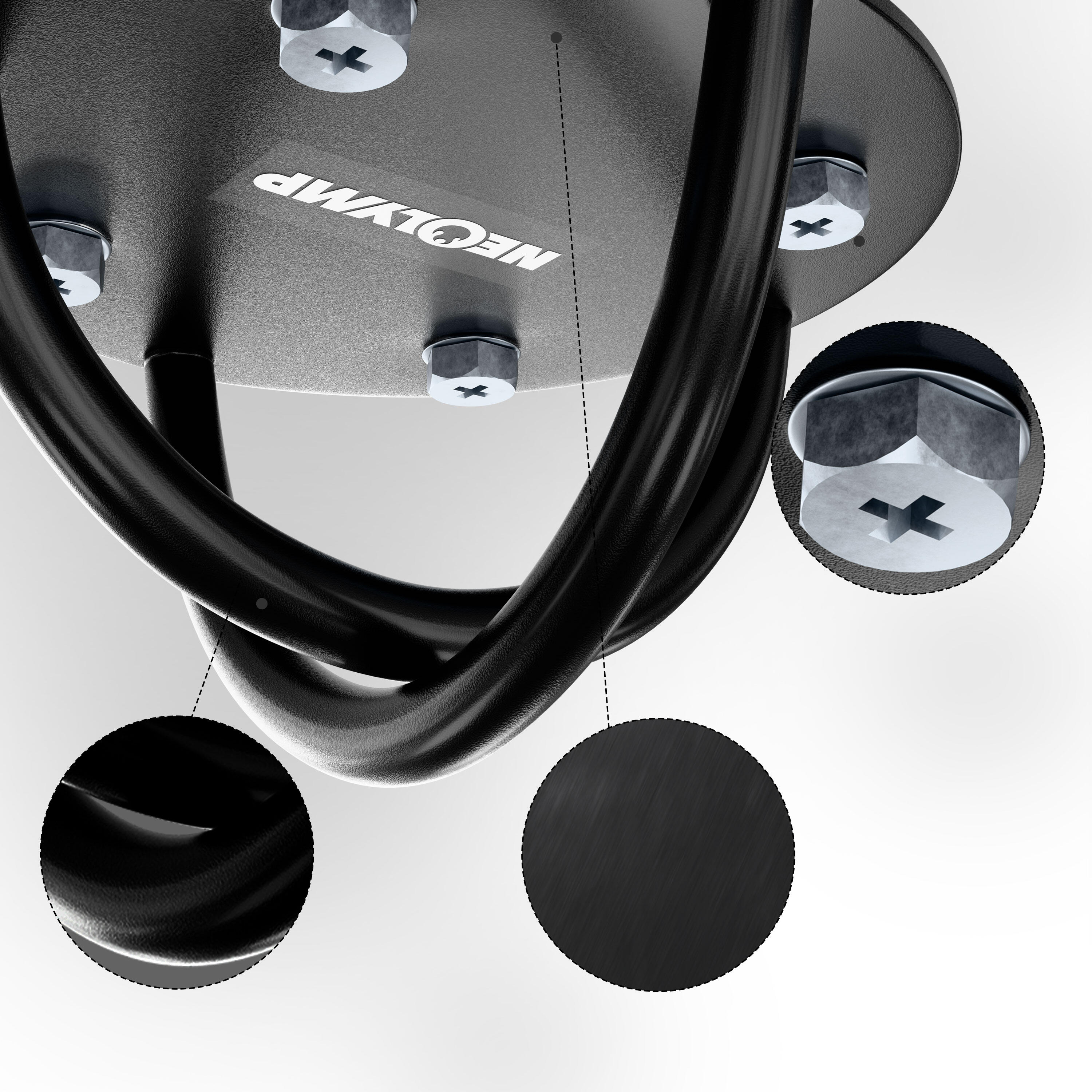 Ancre murale en acier inoxydable pour bandes résistance - Accessoires de fitness 2/7
