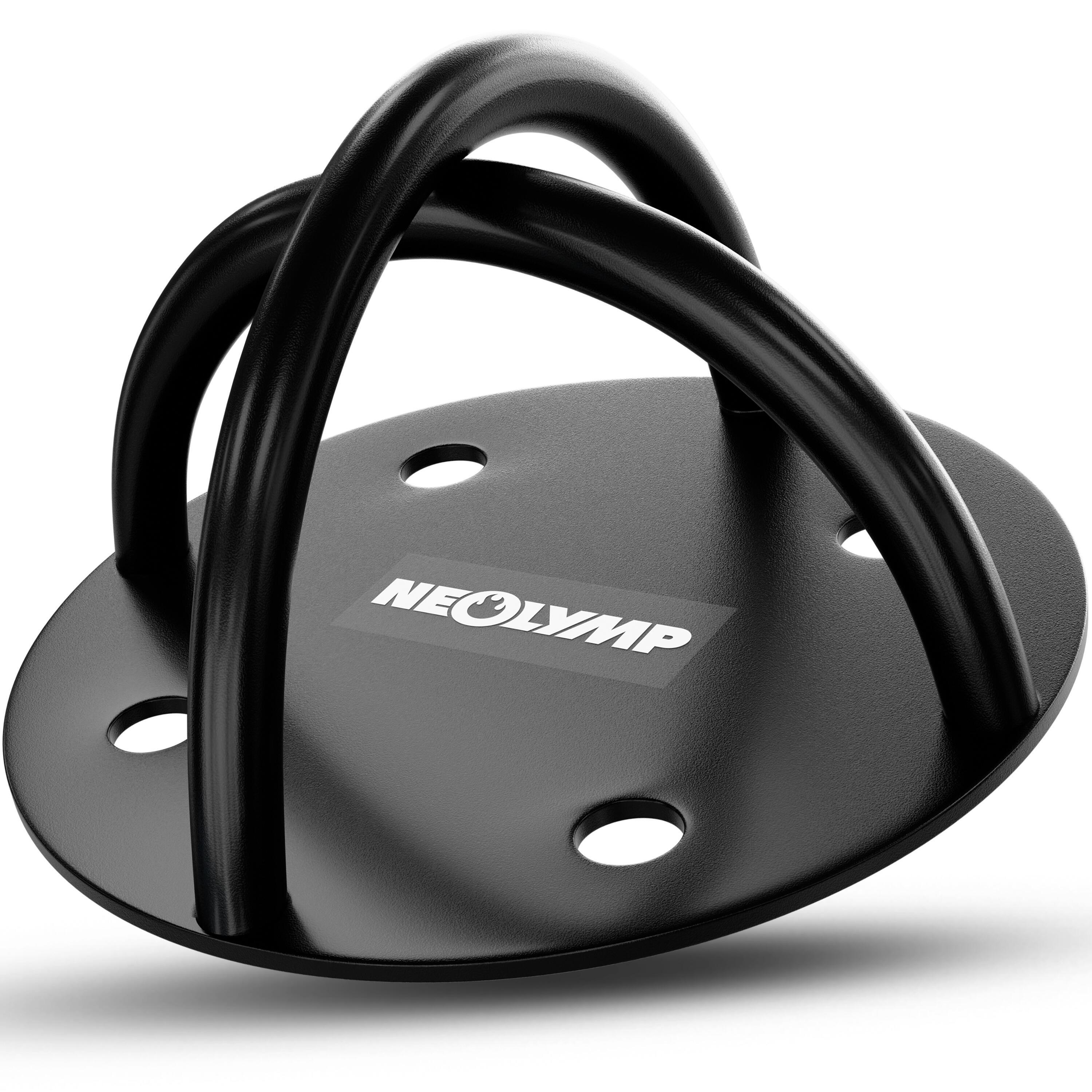 Neolymp - Ancre Murale En Acier Inoxydable Pour Bandes Résistance - Accessoires De Fitness - Sangle De Suspension - Gris|noir - No Size - Decathlon