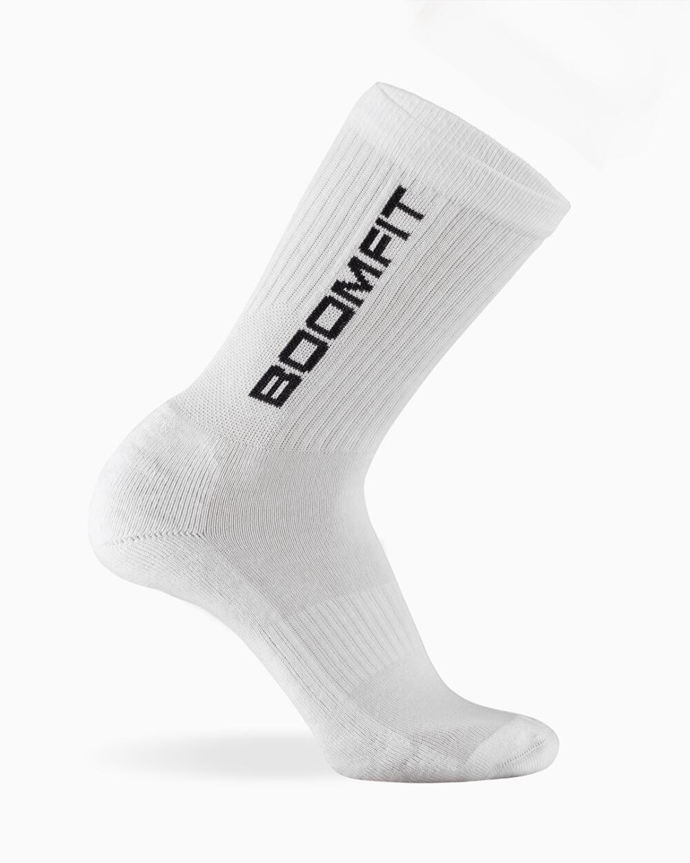 Calzini sportivi bianchi (taglia 36-41) - BOOMFIT 3/5