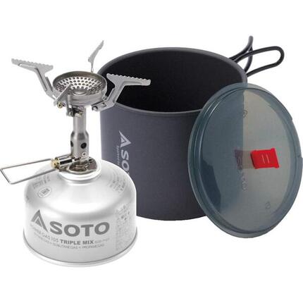 SOTO Amicus Kocher mit New River Pot 1 L aus leichtem eloxiertem Aluminium