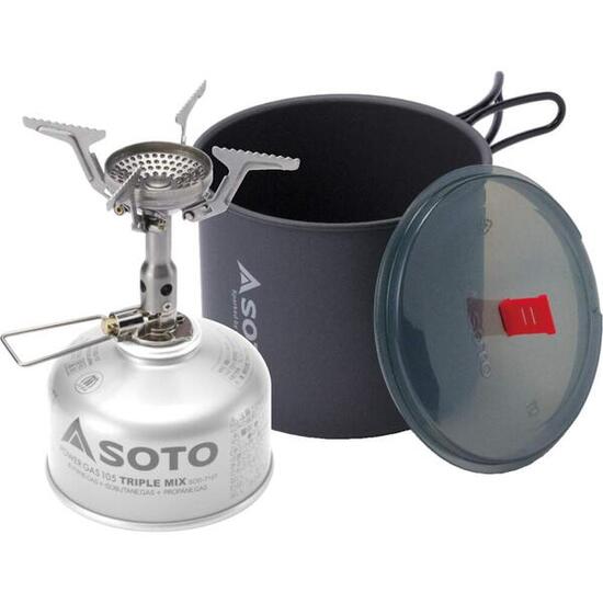 SOTO Amicus Kocher mit New River Pot 1 L aus leichtem eloxiertem Aluminium