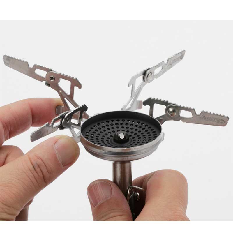 Réchaud gaz Soto WindMaster Micro Regulator 87 g support 4Flex résistant au vent 6/6