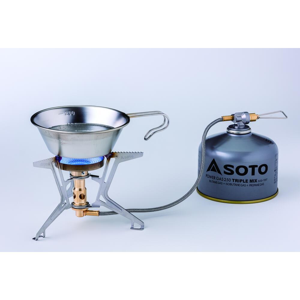 Réchaud gaz Soto Fusion Trek léger compact 300 micro‑flammes régulateur 4/4