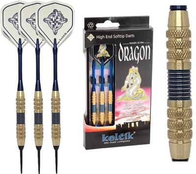 Softtip dartpijlen keltik dragon blue 16 g