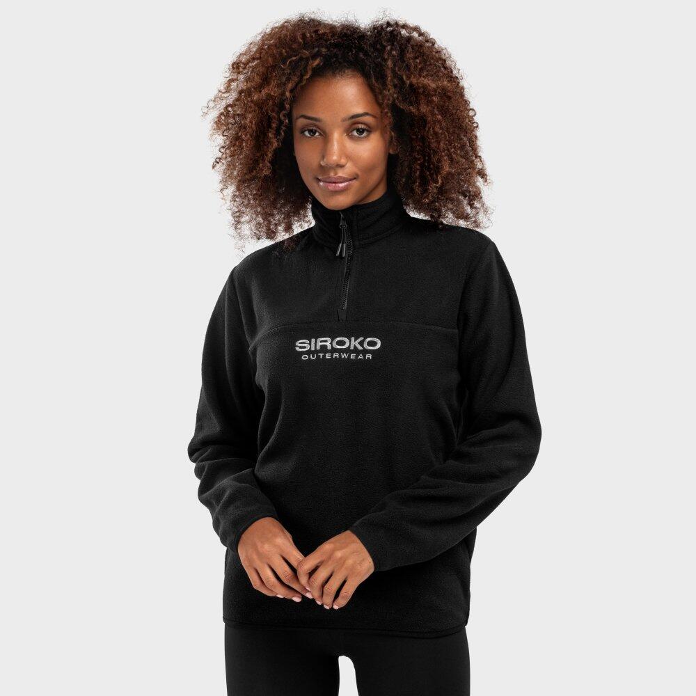 Pull polaire Shadow-W femme Noir polyester 280 g/m² Demi-zip 2/7