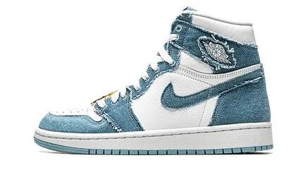 Baskets - Air Jordan 1 High OG Denim - Blanc/Washed Blue
