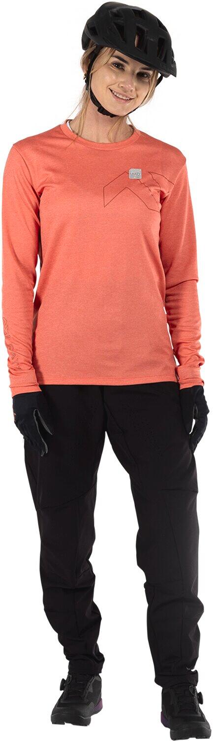 Maillot VTT Trail 3.0 manches longues en tissu léger Ice-Yarn Orange Femme 3/6