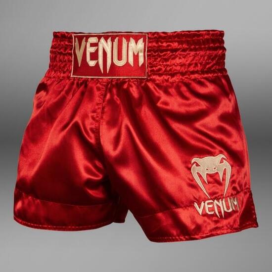 Venum Short Muay Thai Classic Bordeaux/Or XXL