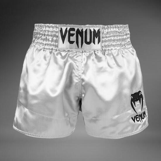 Venum Classic Muay Thai Shorts Silver/Black M