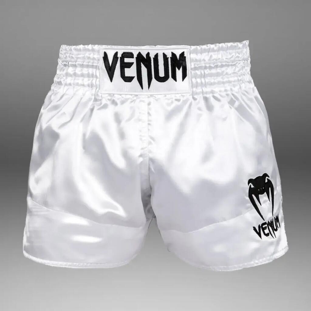 Venum Classic Muay Thai Shorts White/Black M