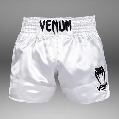 Venum Classic Muay Thai Shorts White/Black M