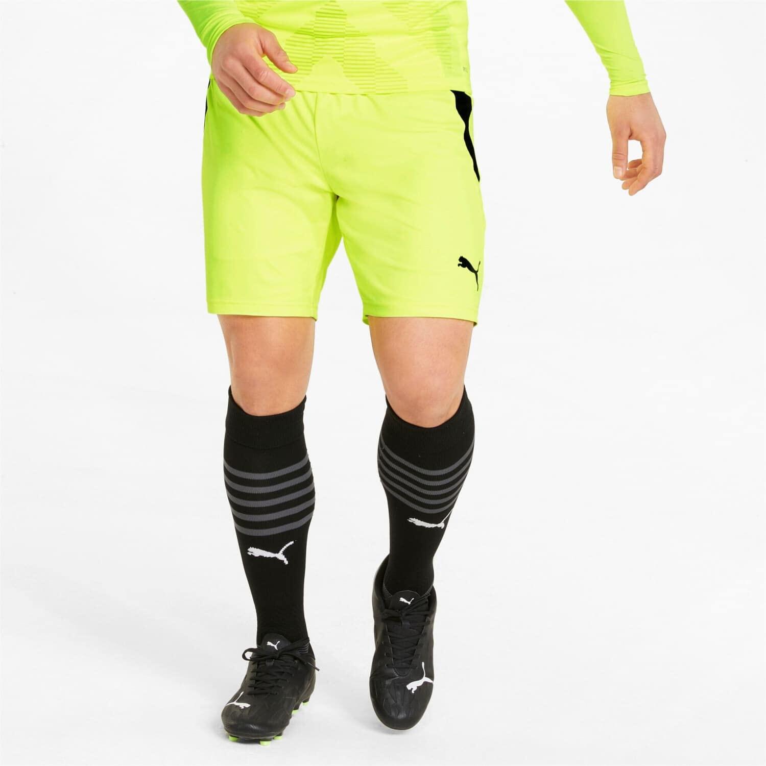 Shorts Puma Teamliga pour hommes, jaune et noir, taille M 3/3