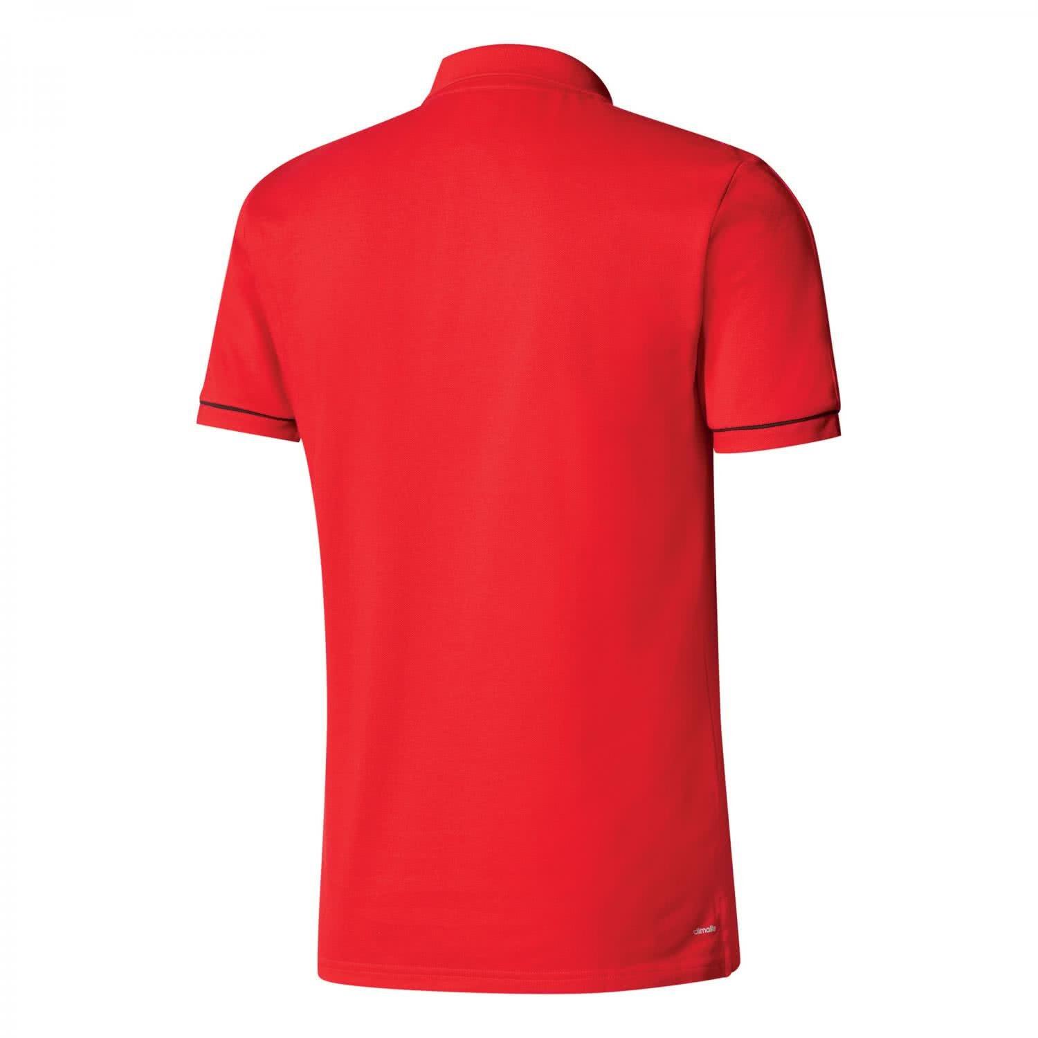 Polo in cotone Adidas Tiro 17 per uomo - Scarlatto/Nero/Bianco - Taglia S 2/2