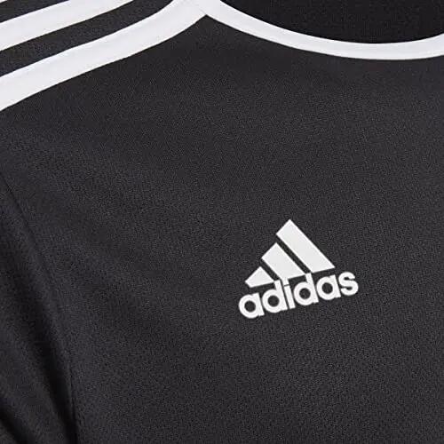 Adidas Italië 18 Korte Mouwen Kindertruitje - Zwart/Wit 5/6