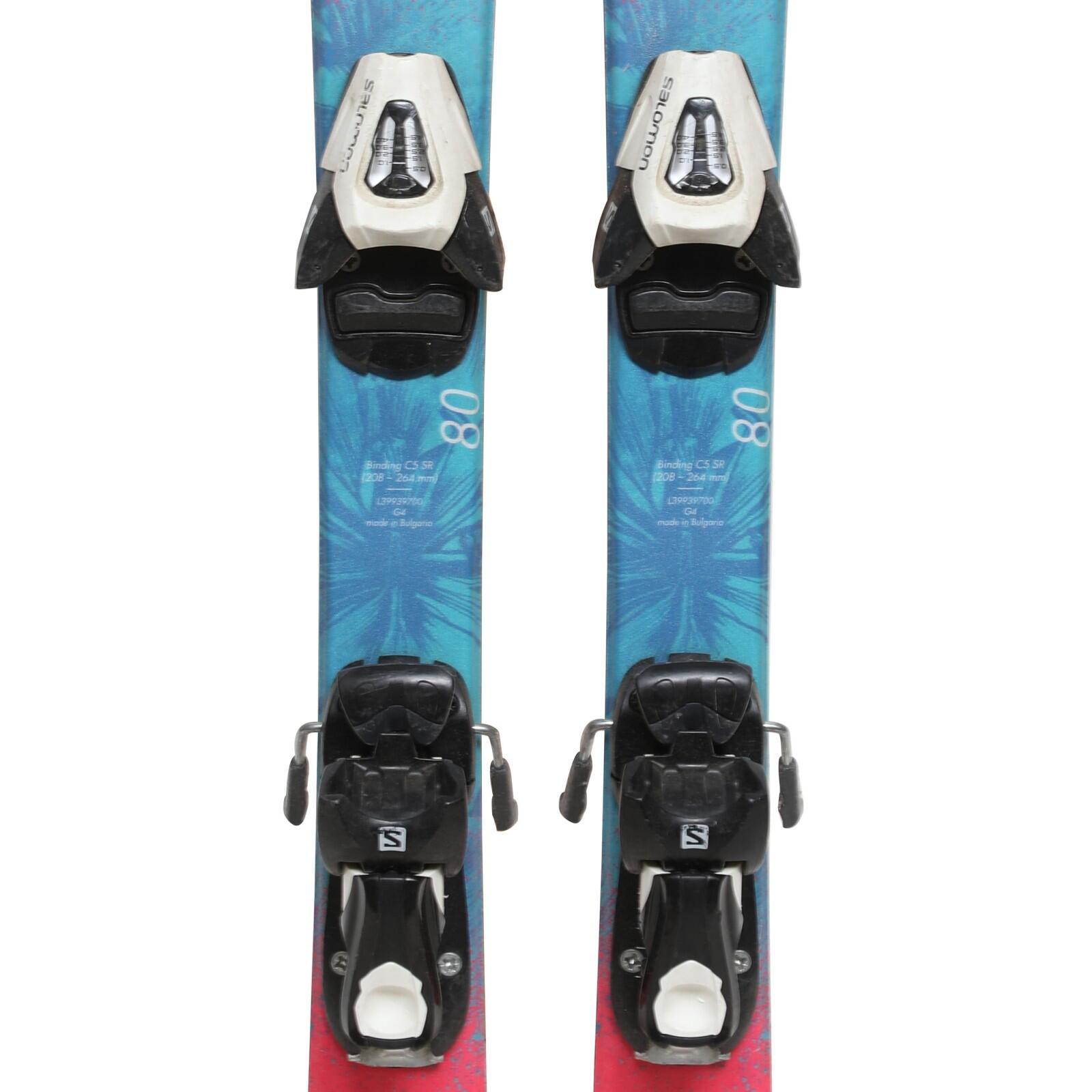 RECONDITIONNE - Ski Junior Salomon The Lux + Fixations 3/5