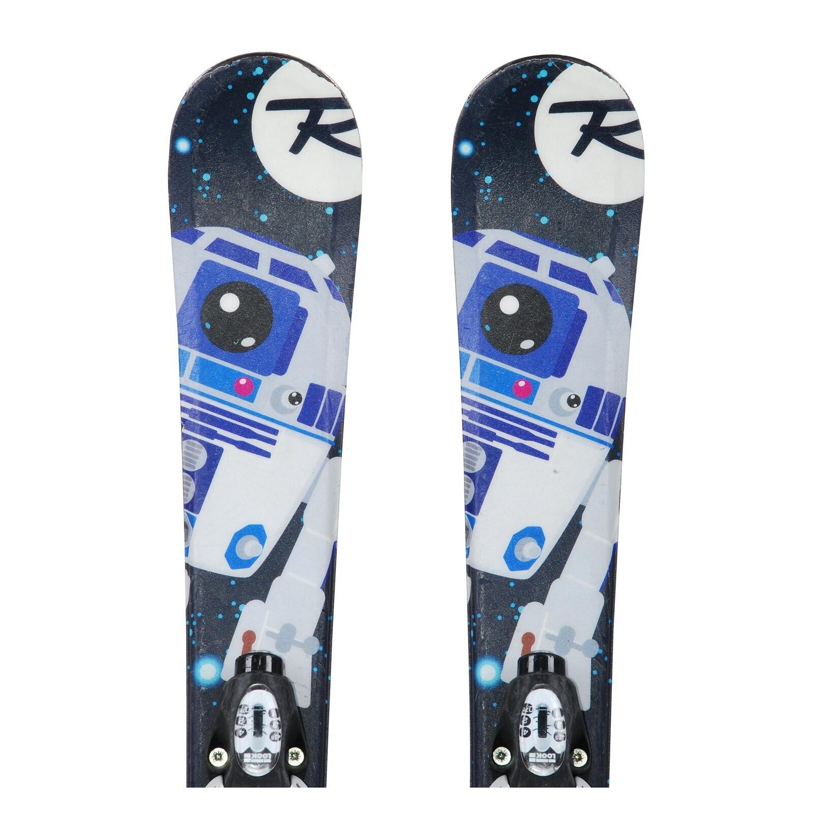 RECONDITIONNE - Ski Junior Rossignol Star Wars R2d2 + Fixations