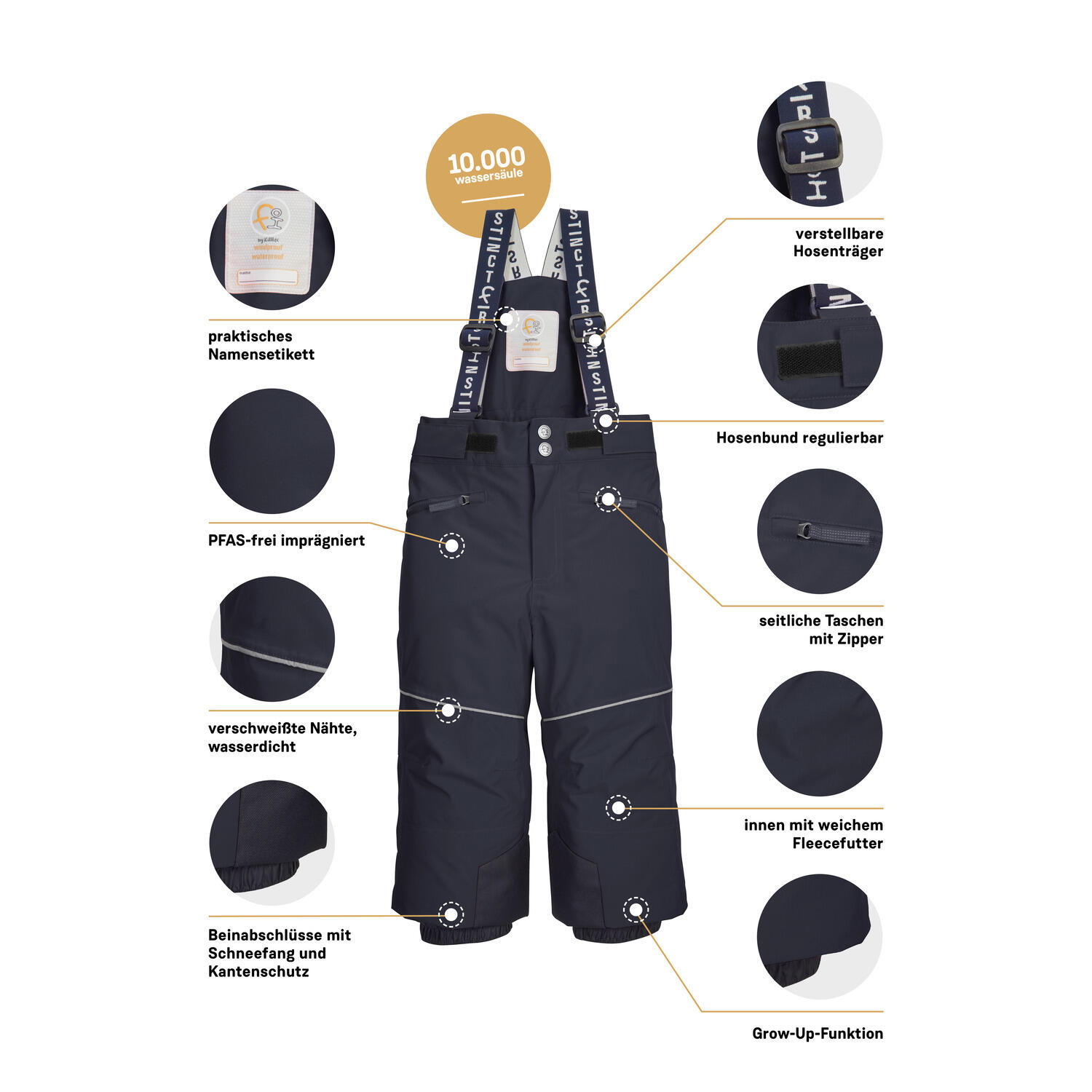 Pantalón de esquí para bebé niño Killtec FISW 48 5/6